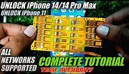 iPhone 14 PRO MAX - 11 Free Unlocking Complete Tutorial | HOW TO UNLOCK IPHONE WITH AUTO JV SIM 2023