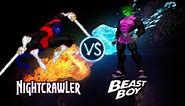 Nightcrawler vs Beast Boy - M.U.G.E.N.