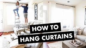 How to Hang Curtains (in 4 Easy Steps)