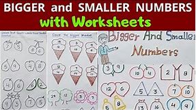 Smaller and Bigger Number/Small and Big Number /Smaller Number/ Bigger Number/Ukg Math Worksheet