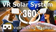 360 Video - VR Solar System Space video for Virtual Reality - 4K