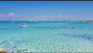 Tourlos, Klima and Sarpa beach on Aegina island in Greece