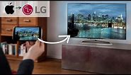 How to screen mirror iPhone to a LG Smart TV