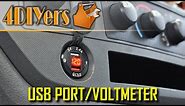 How to Replace a 12v Cigarette Lighter Socket with a USB Charger Port and Voltmeter