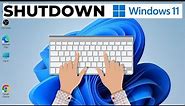 How to Shutdown Windows 11 with Keyboard