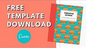 Create a Composition Notebook Cover in Canva 📓 Sell on Amazon KDP [Templates Included]