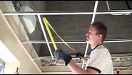 How To Install A Suspended Ceiling (Grid installation- Basic)