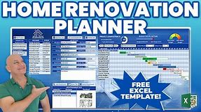 How To Create A Home Renovation Planner Application In Excel + FREE TEMPLATE