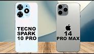 Tecno spark 10 pro vs iphone 14 pro max - Full comparison!