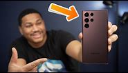 Samsung Galaxy S22 Ultra (Burgundy) Unboxing!