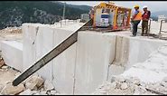 Amazing Fastest Marble Mining Heavy Equipment Machines - Incredible Modern Stone Mining Technology