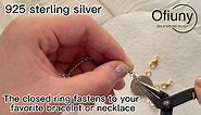 Ofiuny Lobster Clasps for Jewelry Making S925 Lobster Claw Clasp with Jump Rings for DIY Necklaces Bracelet,925 Sterling Silver Made in Italy