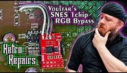 Installing the Voultar SNES 1-Chip RGB Bypass Mod!