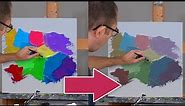 Muted colors are more natural! How to desaturate colors. Color mixing with acrylics for beginners.