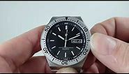 1981 Pulsar 100M divers style men's vintage watch. Model reference Y563-6039