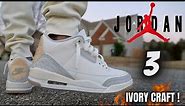 EARLY LOOK!! JORDAN 3 IVORY CRAFT ON FEET SIZING TIPS & OVERVIEW!