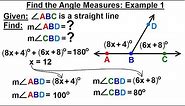 Geometry - Ch. 1: Basic Concepts (20 of 49) Find the Angle Measures=?: Example 1