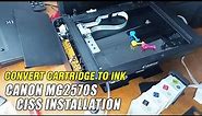 Canon MG2570s CISS Installation Convert Cartridge To Ink
