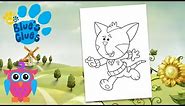 Coloring Blue's Clues - Cat Periwinkle Coloring Book & Pages