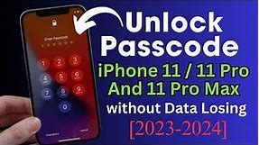 How To Bypass iPhone 11,11 Pro,11 Pro Max Screen Passcode Without Computer And losing Data !New 2024