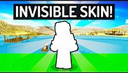 How To Get A Invisible Skin in MCPE! (Minecraft Bedrock)