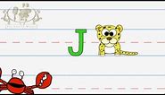 Write the letter J | Alphabet Writing lesson for children | The Singing Walrus