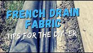 French Drain Fabric Tips DIY from Michigan Drainage Expert [ 248-505-3065 ]