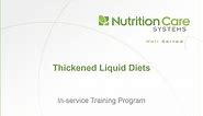 Thickened Liquid Diets