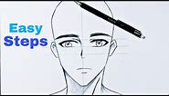 How to draw Anime - Boy Character (Anime Drawing Tutorial for Beginners)