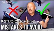 9 BIG Studio FLASH Lighting MISTAKES to AVOID!