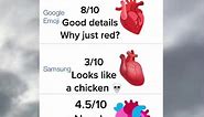 🫀 - Anatomical Heart Whats the best in your opinion? #rating ! #emojipediapage #heart #ratingemojis