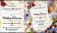 How To Design a Beautiful WEDDING INVITATION CARD | Photoshop Tutorial