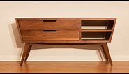 Designing and Building A Modern Credenza - Woodworking