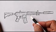 How to Draw M4 A1