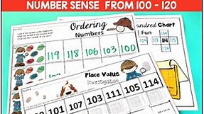 Place Value Worksheets 100 to 120 – Hundreds Tens & Ones