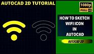 AUTOCAD 2D TUTORIAL|WIFI ICON IN AUTOCAD|AUTOCAD 2D DRAWING
