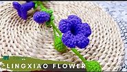 [Crochet Flower Tutorial] - How to make Illustration of Lingxiao Flower