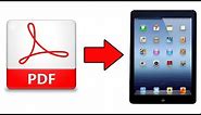 How to Transfer PDF file from Computer to iPhone/iPod/iPad
