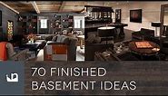 70 Finished Basement Ideas