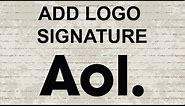How to add an image or logo in AOL Mail Signature