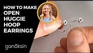 How to Make Open Huggie Hoop Earrings [PREVIEW VIDEO]