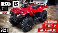 2021 Honda Recon 250 ES ATV with Rancher 420 Wheels & Tires Walkaround + Exhaust Sound | TRX250TE