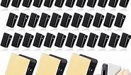 50 Pieces Self Adhesive Clips Adhesive Wall Tapestry Clips Black Plastic Sticky Picture Hanging Clips Poster Spring Clips Double Sided Adhesive Spring Clips for Home Teachers Office