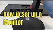How to setup the Lenovo Thinkvision Monitor