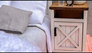 Dollhouse 1/12 scale miniature bedside table assembly tutorial