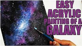 Easy Acrylic Painting Of A Galaxy