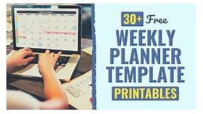 35 Free Weekly Planner Template Printables for 2024