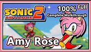 Sonic Advance 2 - 100% Complete Walkthrough | Amy Rose | Full Game!