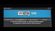 How to fix "VRCAvatarDescriptor is required to build VRChat SDK Content"