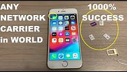 FREE!! Network Unlock iPhone Any Carrier/Sim in World 1000% Working